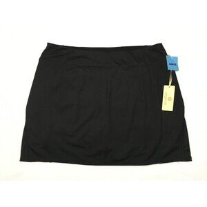 Tangerine Skort Skirt Women's L Black Zip Pocket Stretch Active Golf 32 x 16